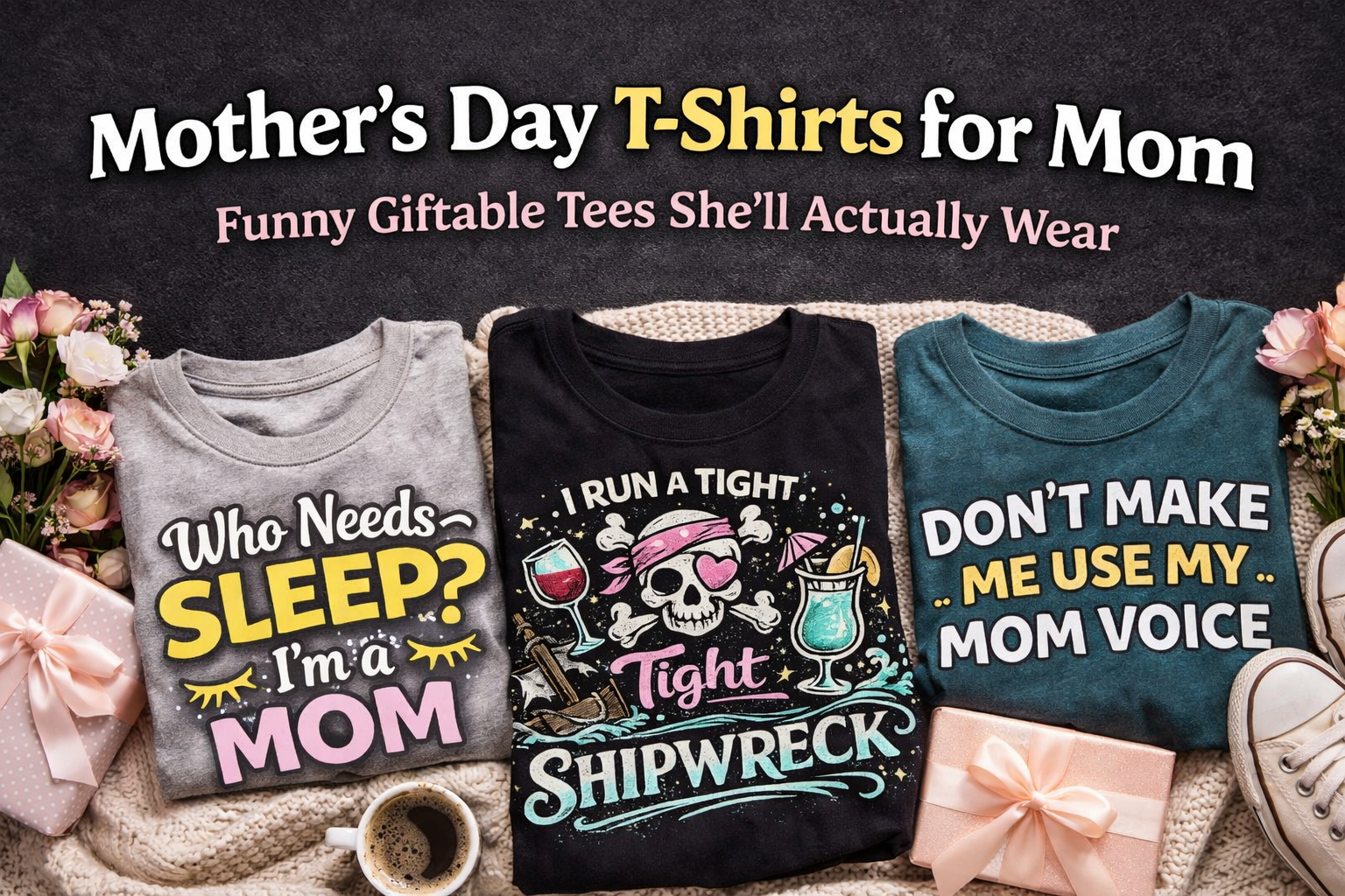 Mother’s Day T-Shirts for Mom: Funny Giftable Tees She’ll Actually Wear