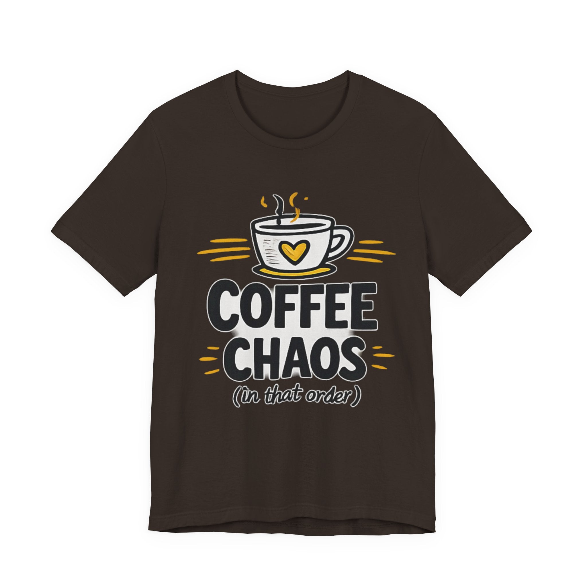 Coffee Chaos T-Shirt | Coffee Lover Shirt, Caffeinated Humor Tee