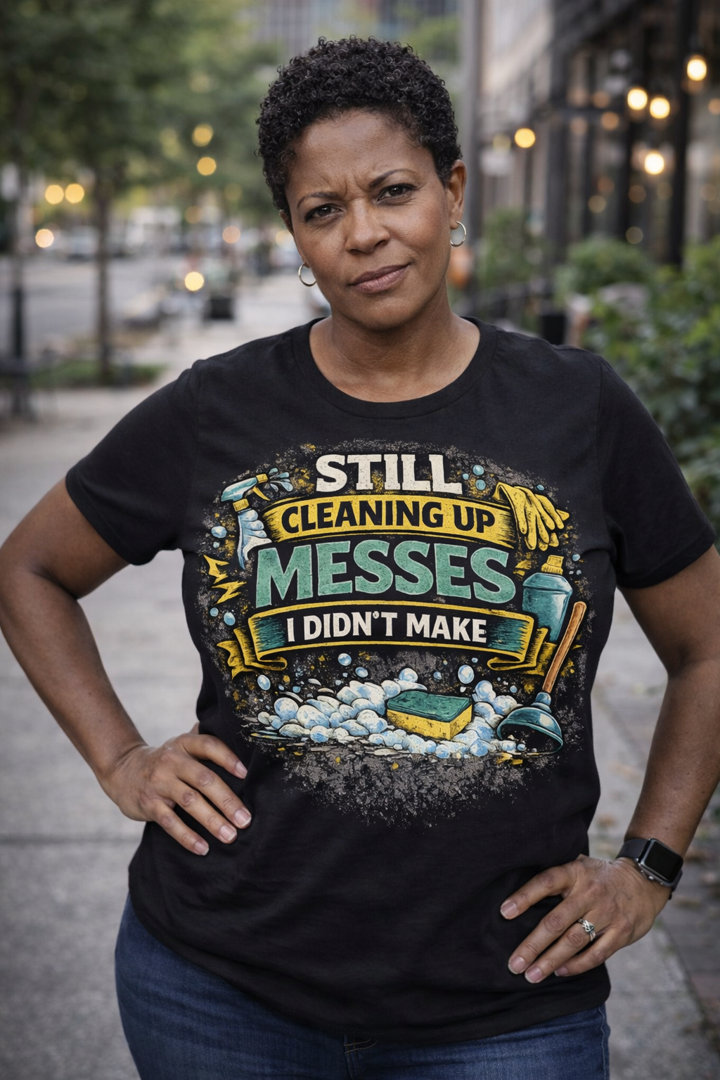Still Cleaning Up Messes I Didnt Make T-Shirt | Sarcastic Quote Tee