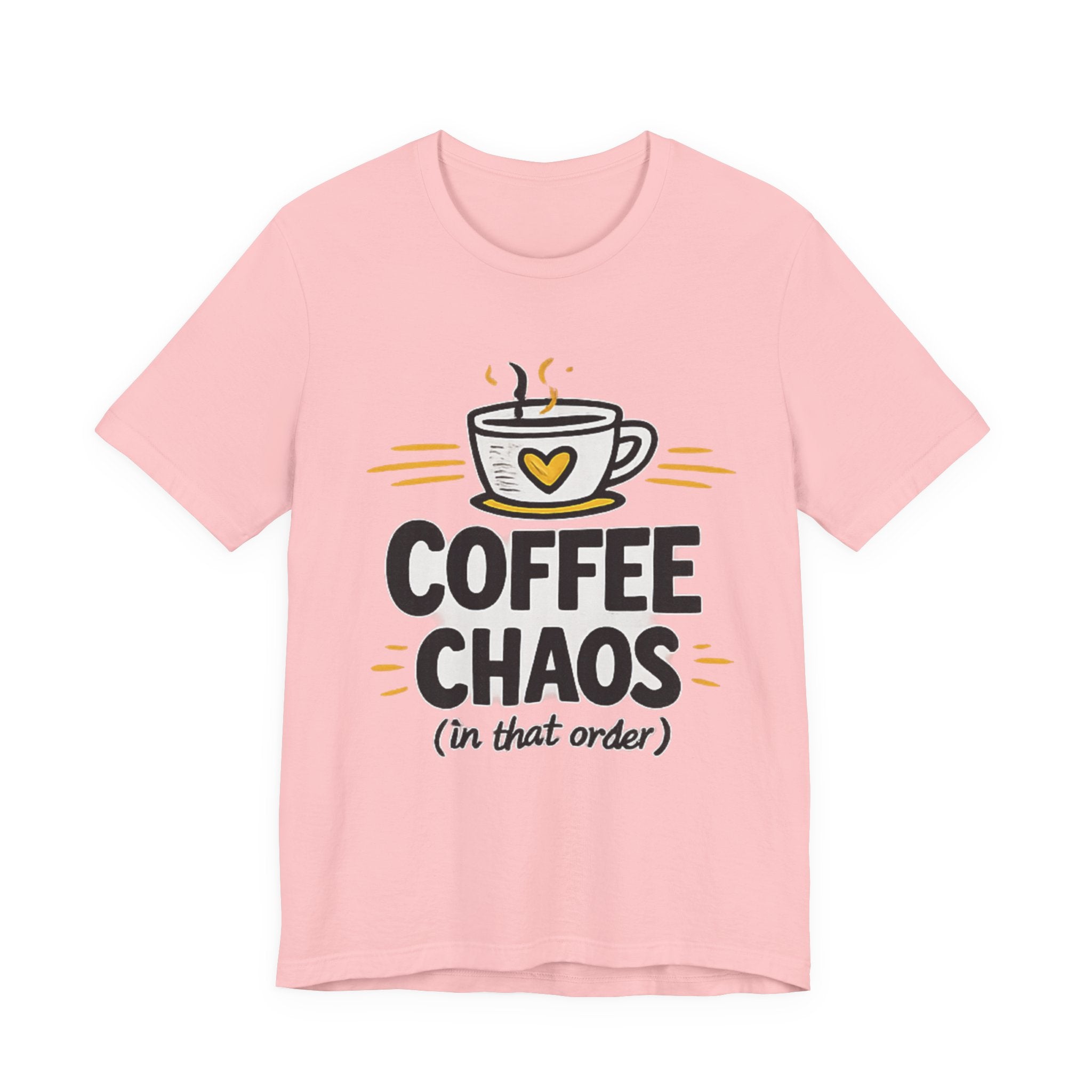 Coffee Chaos T-Shirt | Coffee Lover Shirt, Caffeinated Humor Tee
