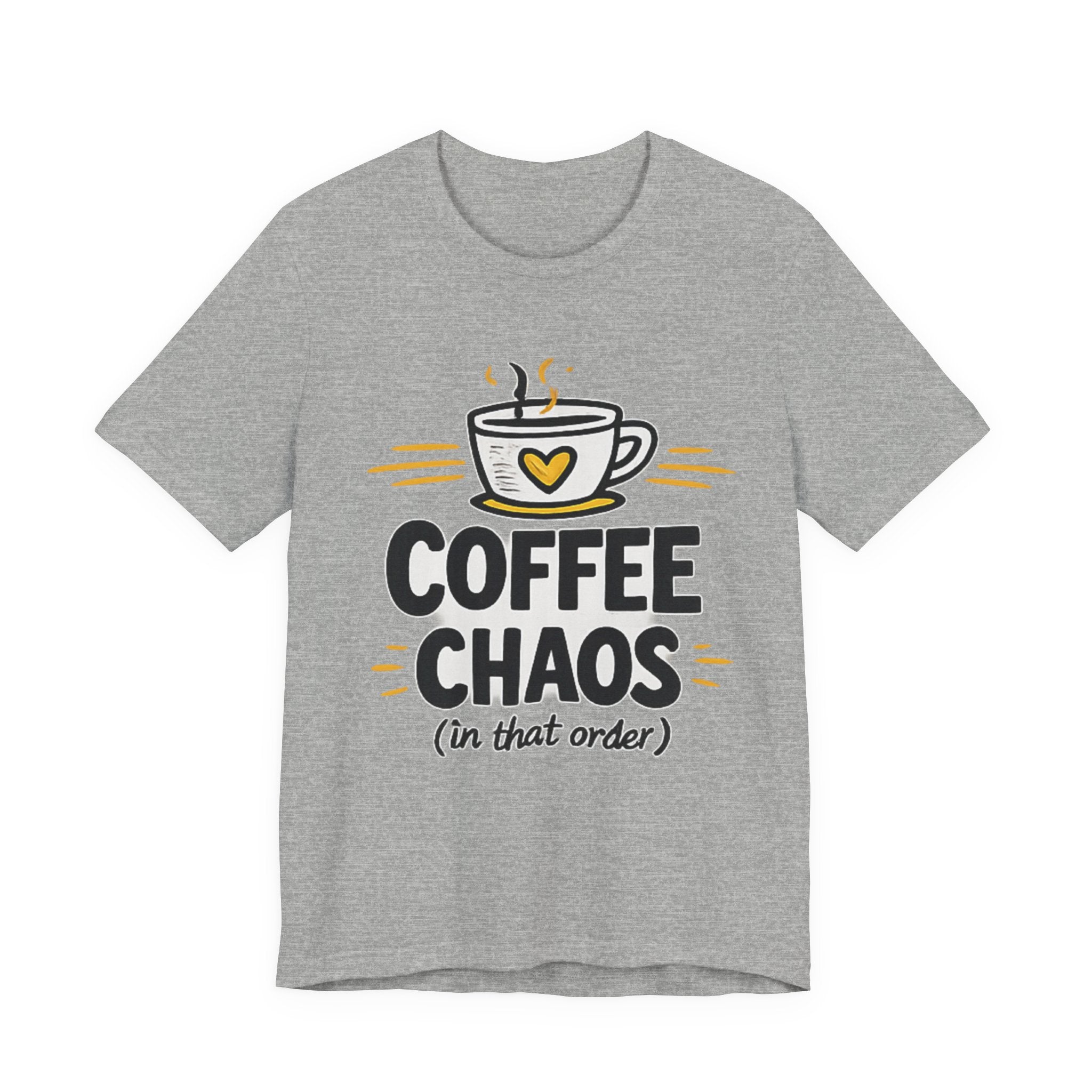 Coffee Chaos T-Shirt | Coffee Lover Shirt, Caffeinated Humor Tee